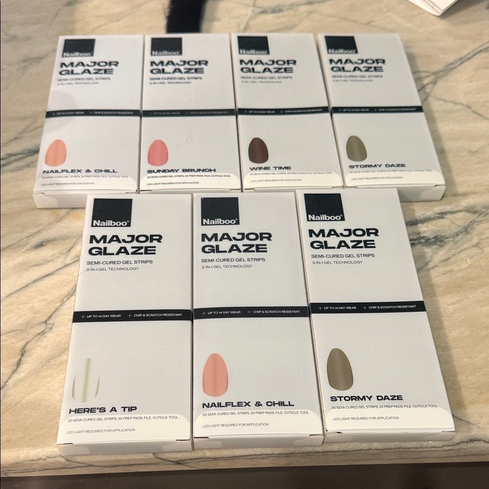 Major Glaze Semi-Cured Gel Strips Set